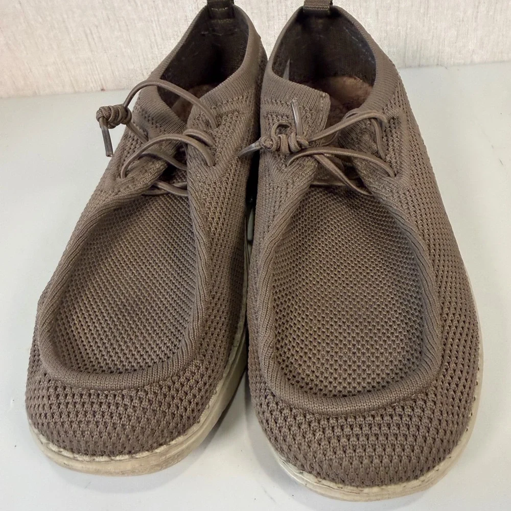 Itazero Distinto Loafer Shoes Mens Size 8.5 A21M102 Khaki‎ Slip On Brown